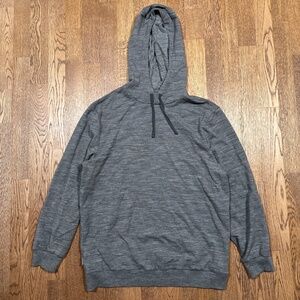 Icebreaker Crush Merino Wool Gray Terry Fleece Pullover Hoodie Womens Large